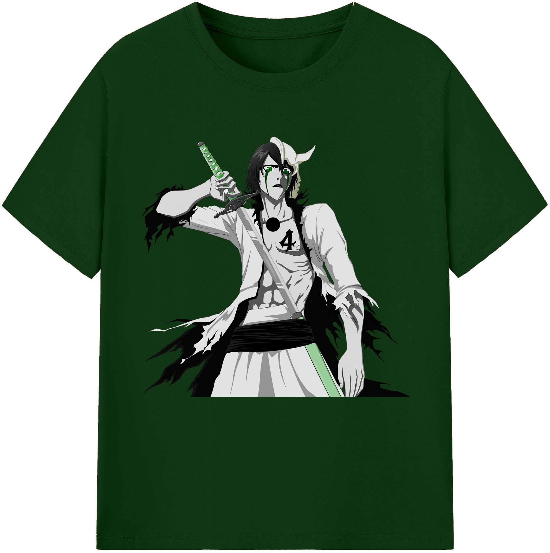 （画像用） ブリーチ ウルキオラ·シファー BLEACH Ulquiorra cifer 綿100％半袖Tシャツ（フロントプリント）